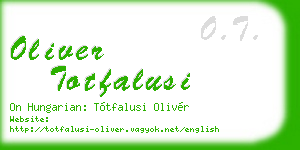 oliver totfalusi business card